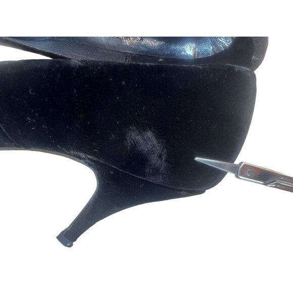 Colorful by Cin Cin Women’s 8.5 B Black Velvet 3” Heels Pumps Elegant  Heels - Picture 9 of 11